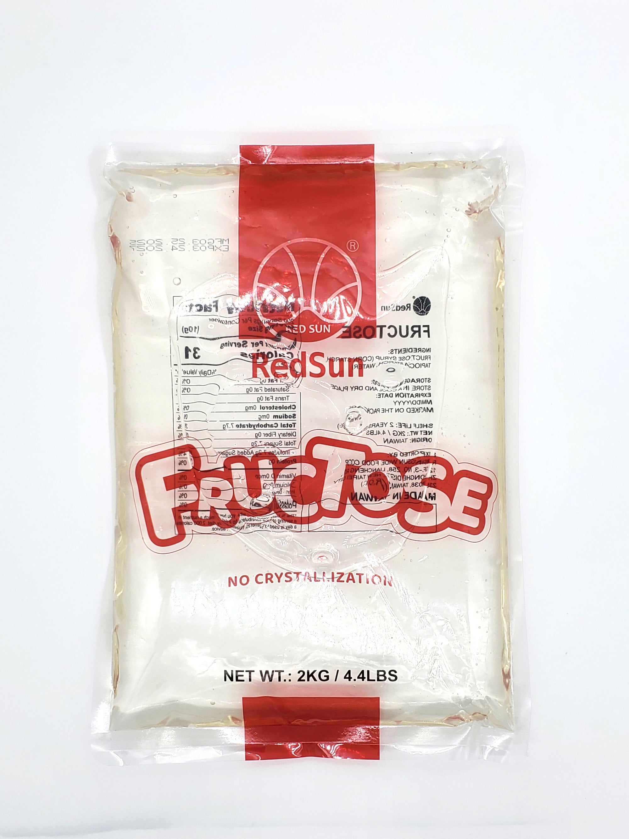 Fructose Bag 2 KG (4.4 LBS) x 10 Bags (Case)