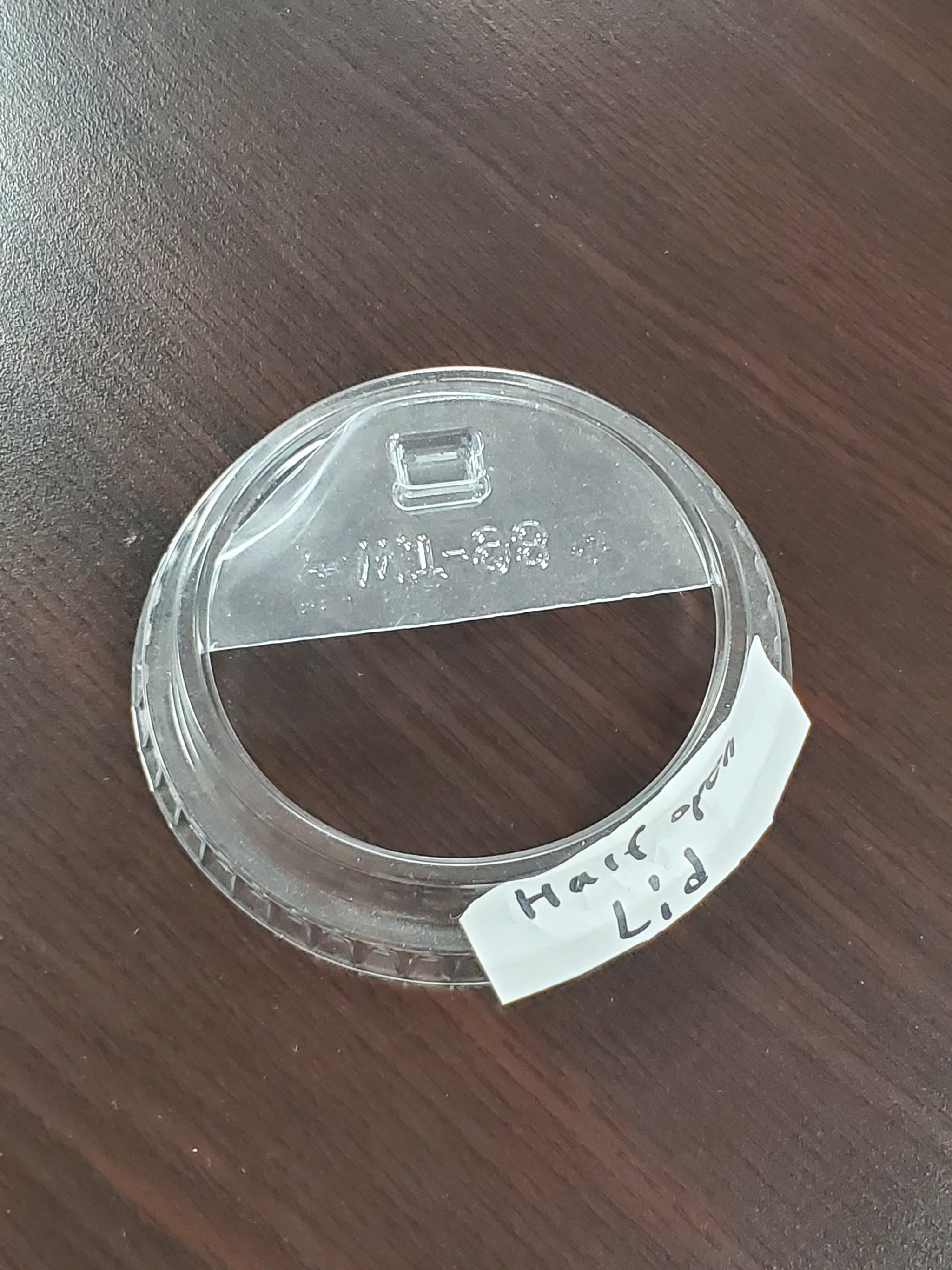 Half Open Lid For PET Cup 98mm 1000 PCS (Case)