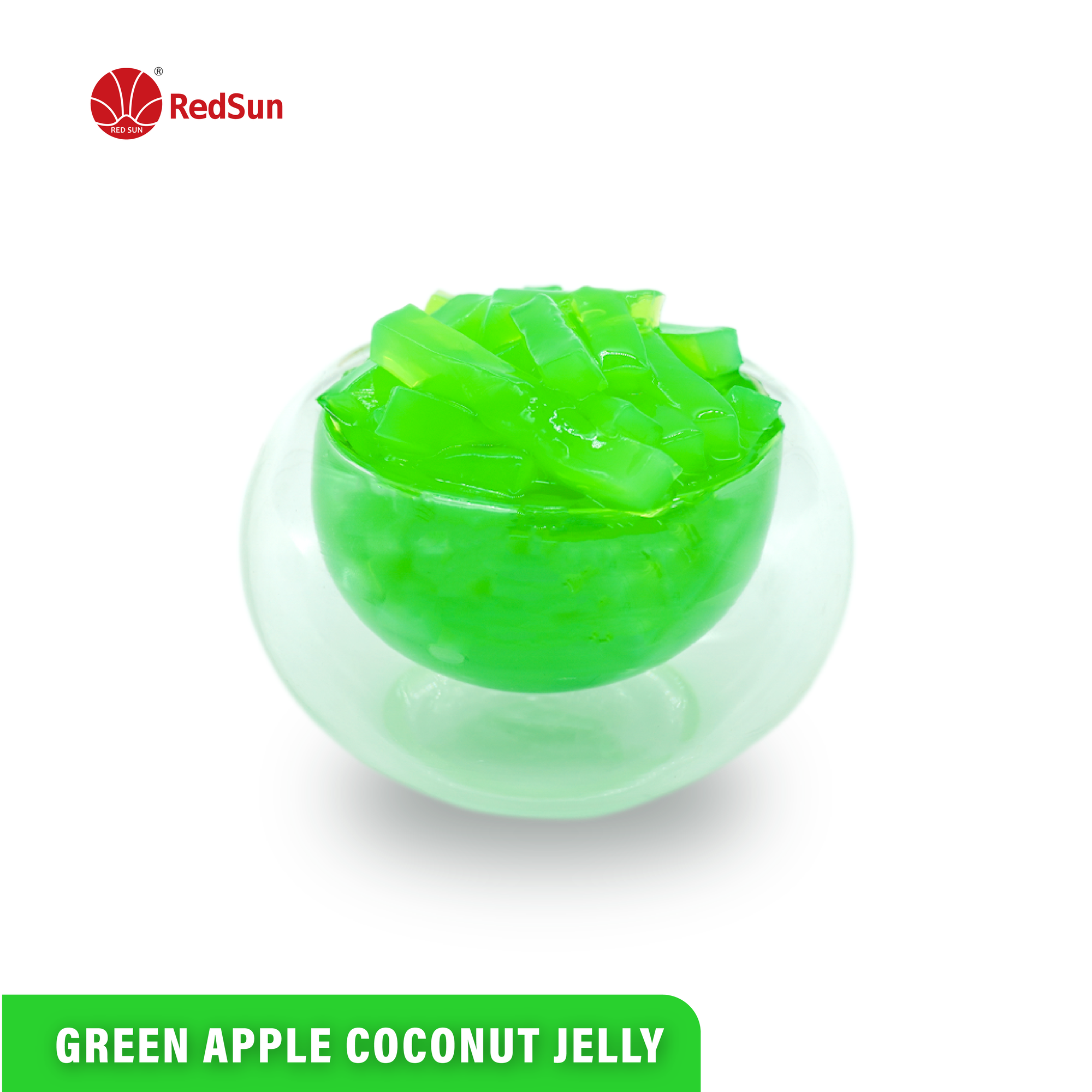 Green Apple Coconut Jelly 3 KG (6.6 LBS) (Bottle)