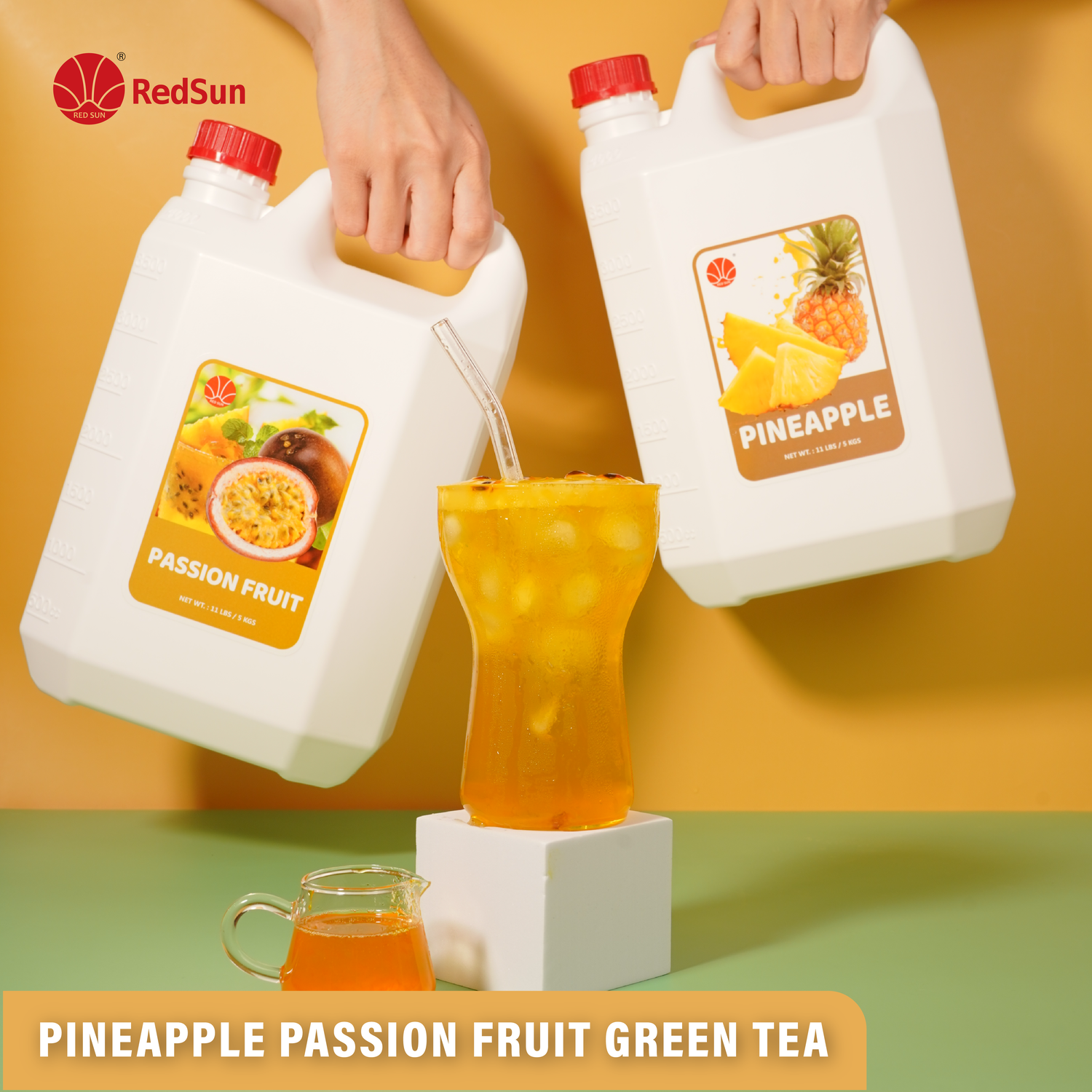 Passion Fruit Syrup 5KG (11LBS) (Bottle)