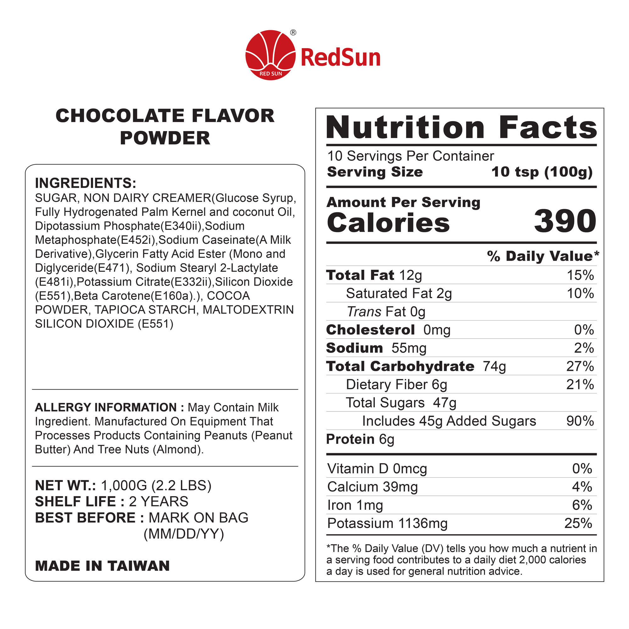 Chocolate Powder 2.2LBS (Bag)