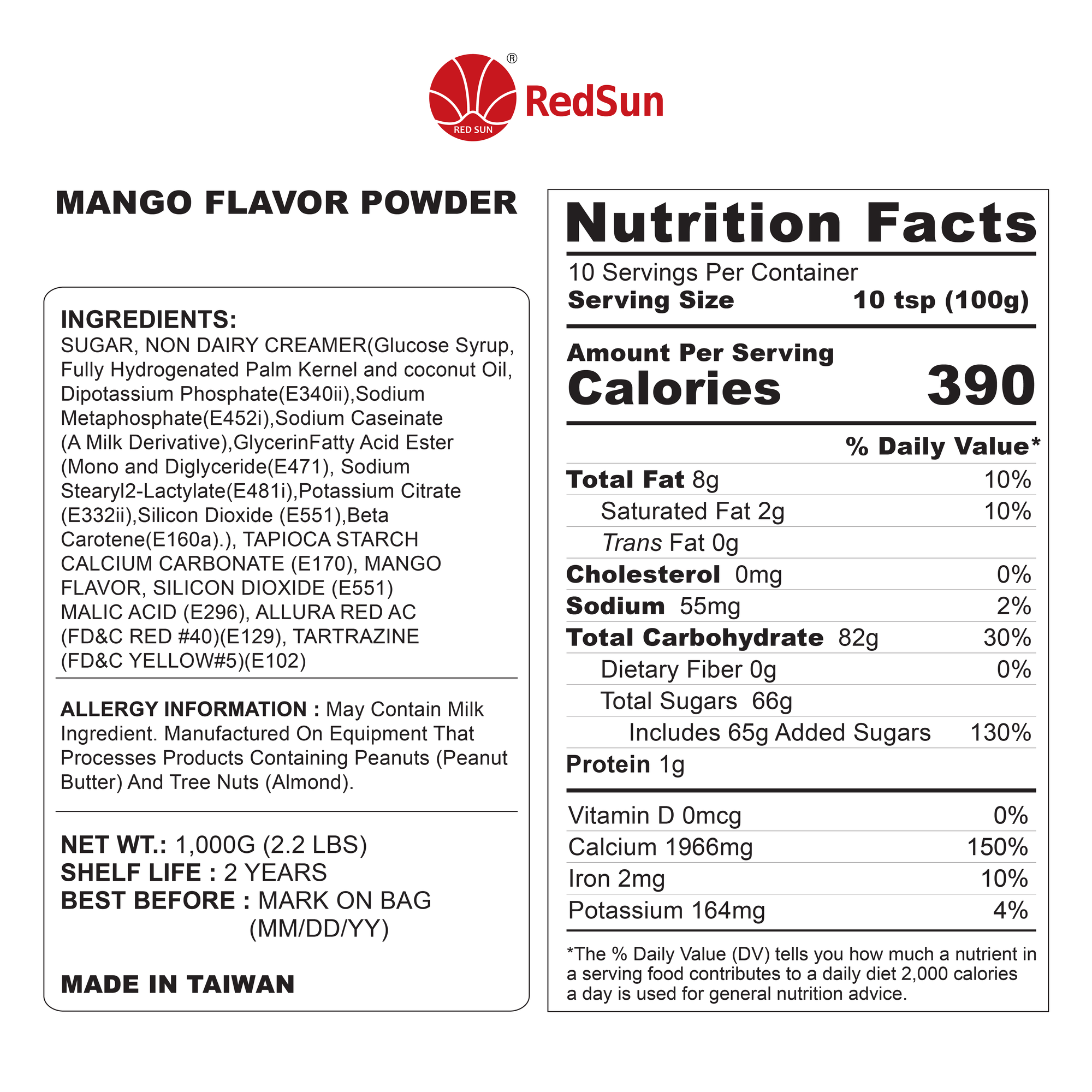 Mango Powder 2.2LBS (Bag)