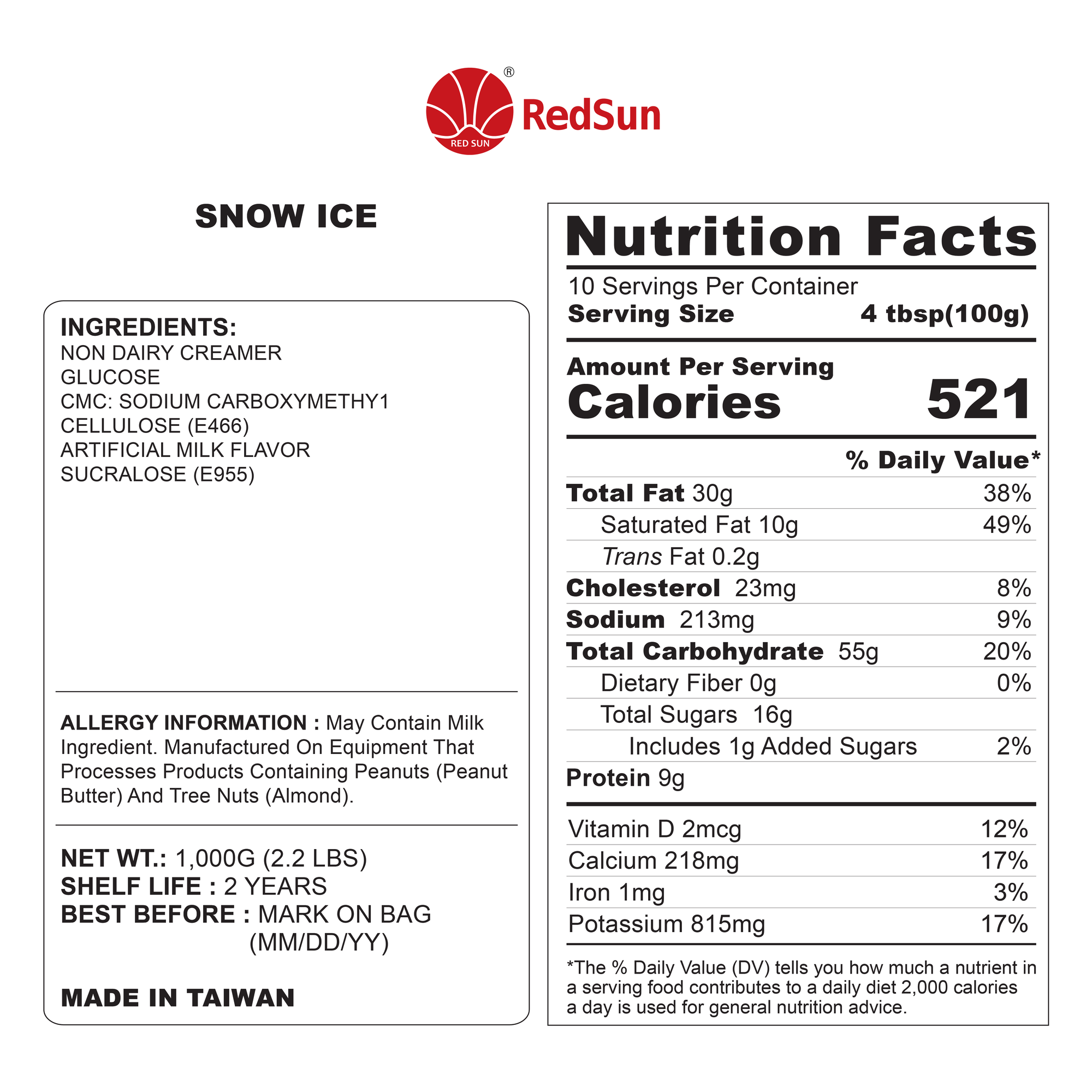 Snow Ice Original Powder 2.2LBS (Bag)