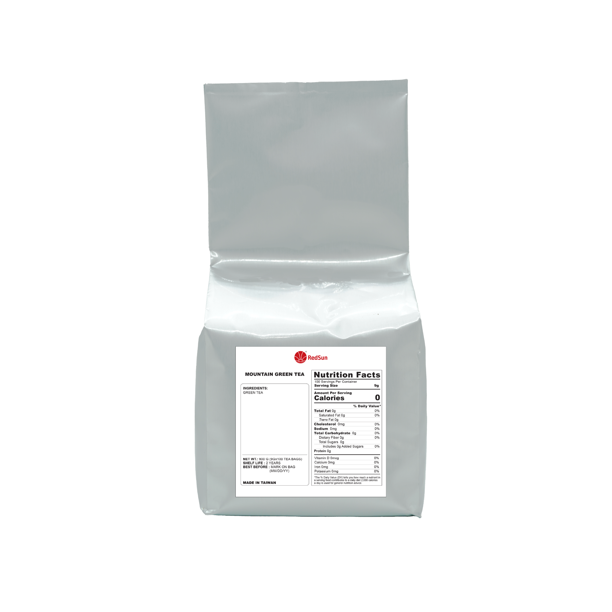 Mountain Green Tea Bag 100 Bags (Pack)