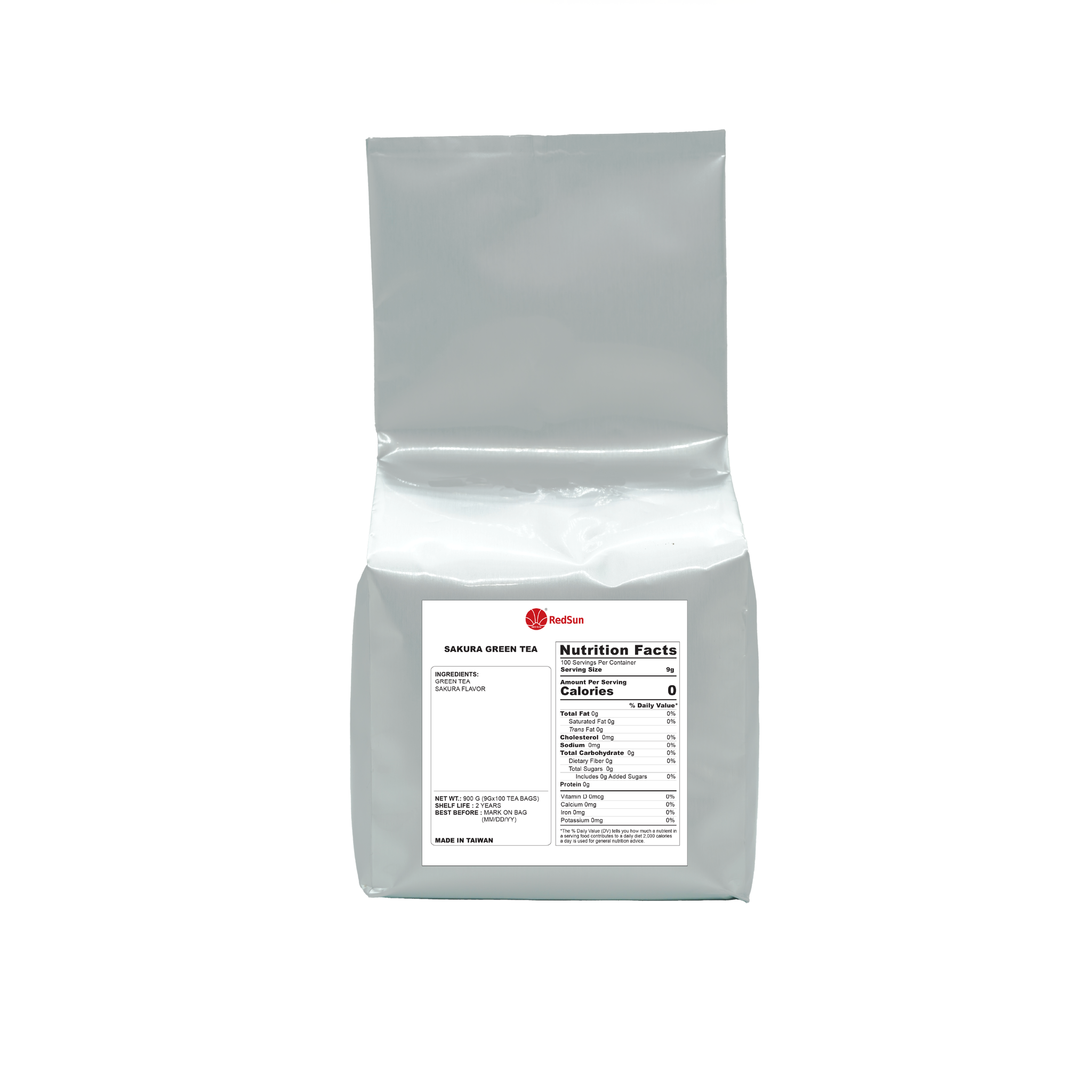 Sakura Green Tea Bag 100 Bags (Pack)