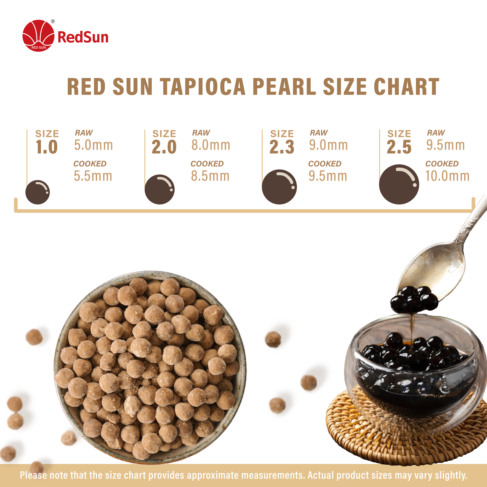 Tapioca Boba 2.0 Medium 6.6 LBS x 6 Bags (Case)