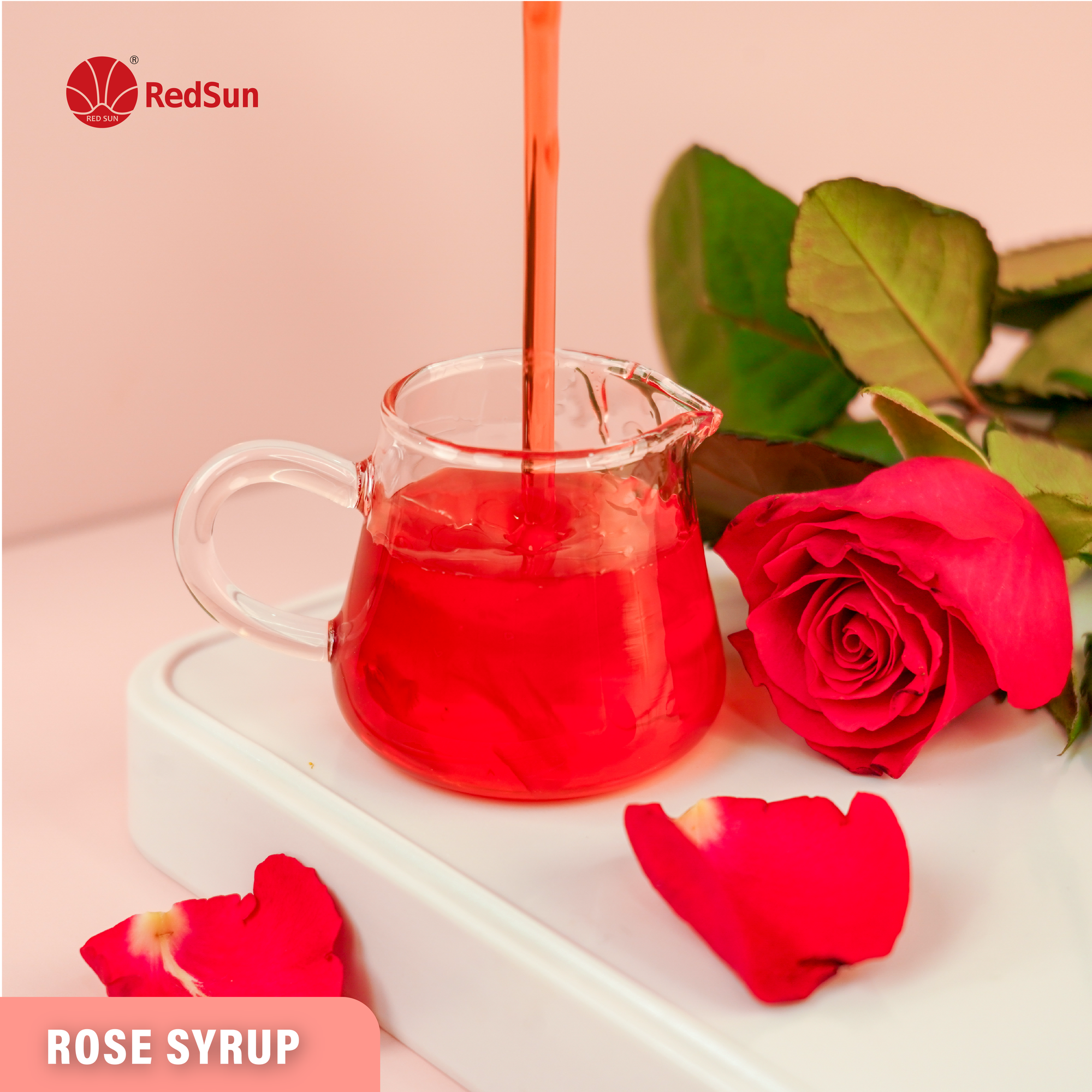 Rose Syrup 5KG (11LBS) (Bottle)