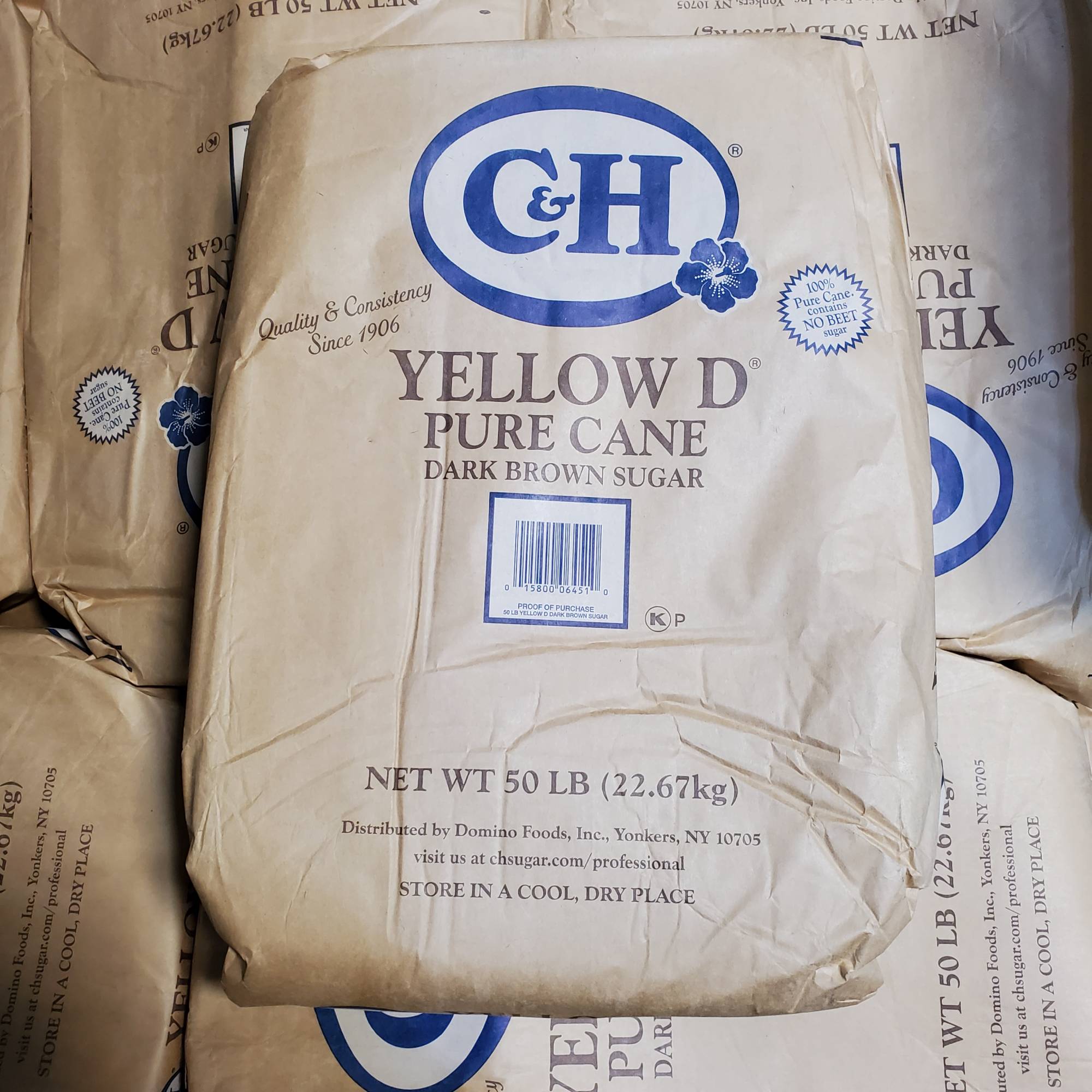 C & H Dark Brown Sugar 50 LBS (Sack)