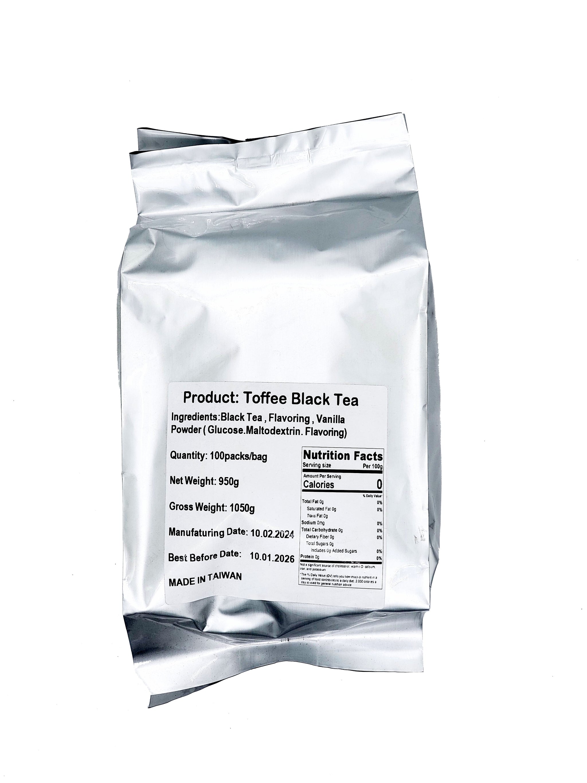 Toffee Black Tea Bag 100 Bags (Pack)