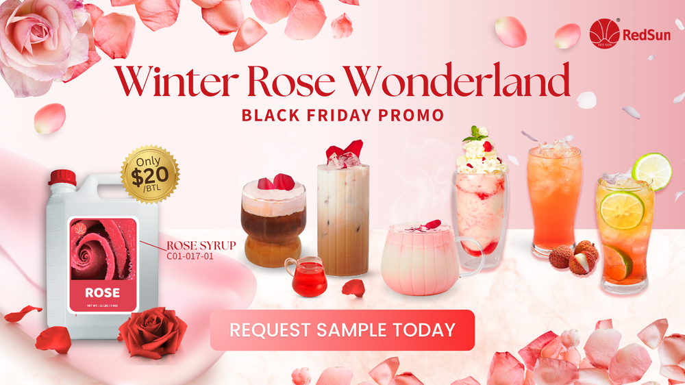 Add To Your Menu Today - Winter Rose Series Drinks