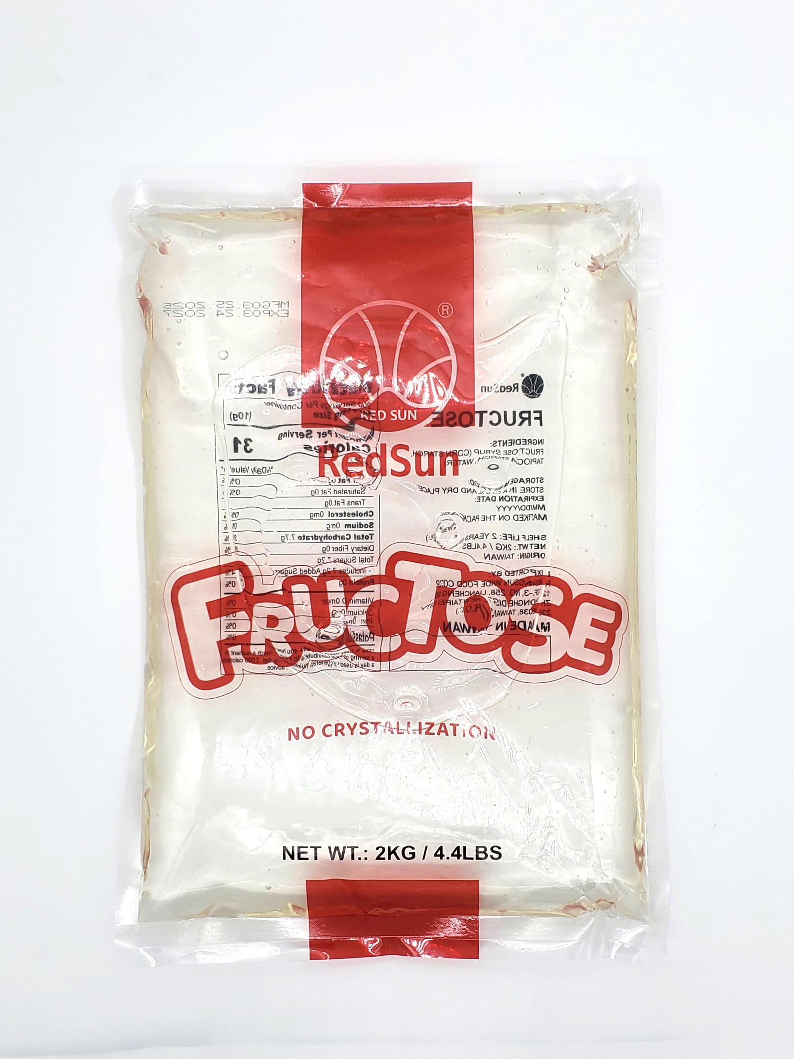 Fructose Bag 2 KG (4.4 LBS) x 10 Bags (Case)