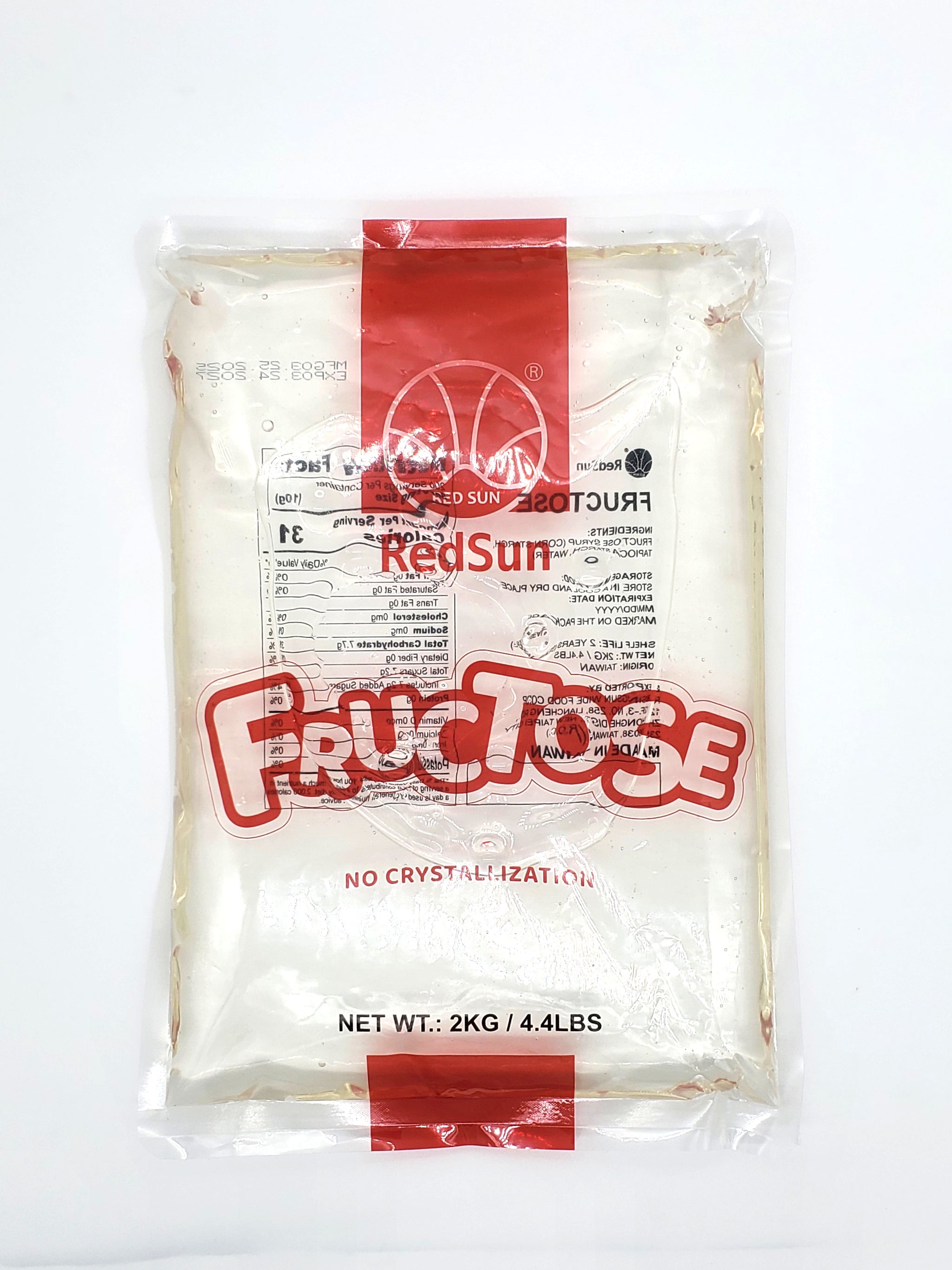 Fructose Bag 2 KG (4.4 LBS) x 10 Bags (Case)