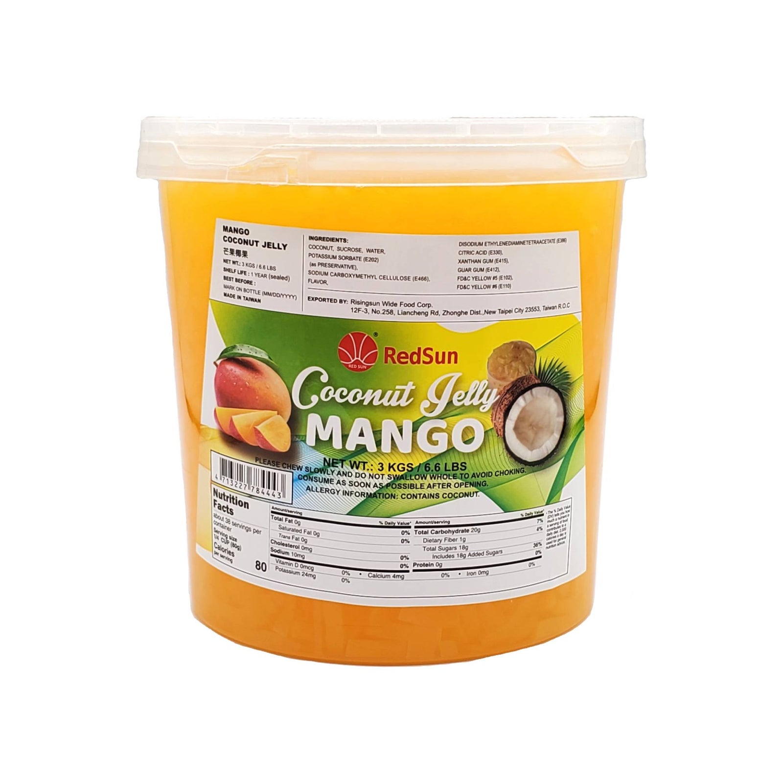 Mango Coconut Jelly 3 KG (6.6 LBS) (Bottle)