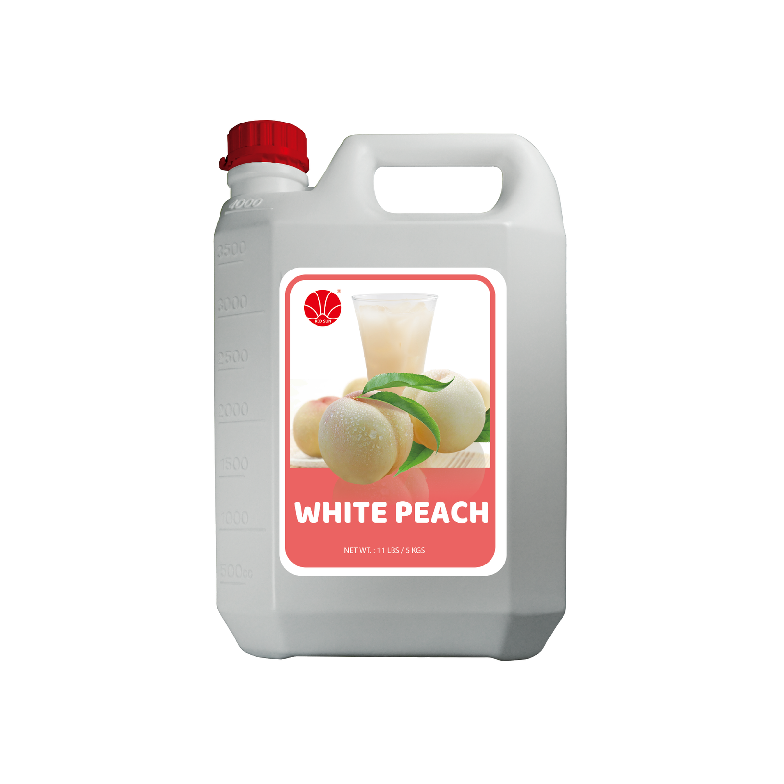 White Peach Syrup 5KG (11LBS) (Bottle)