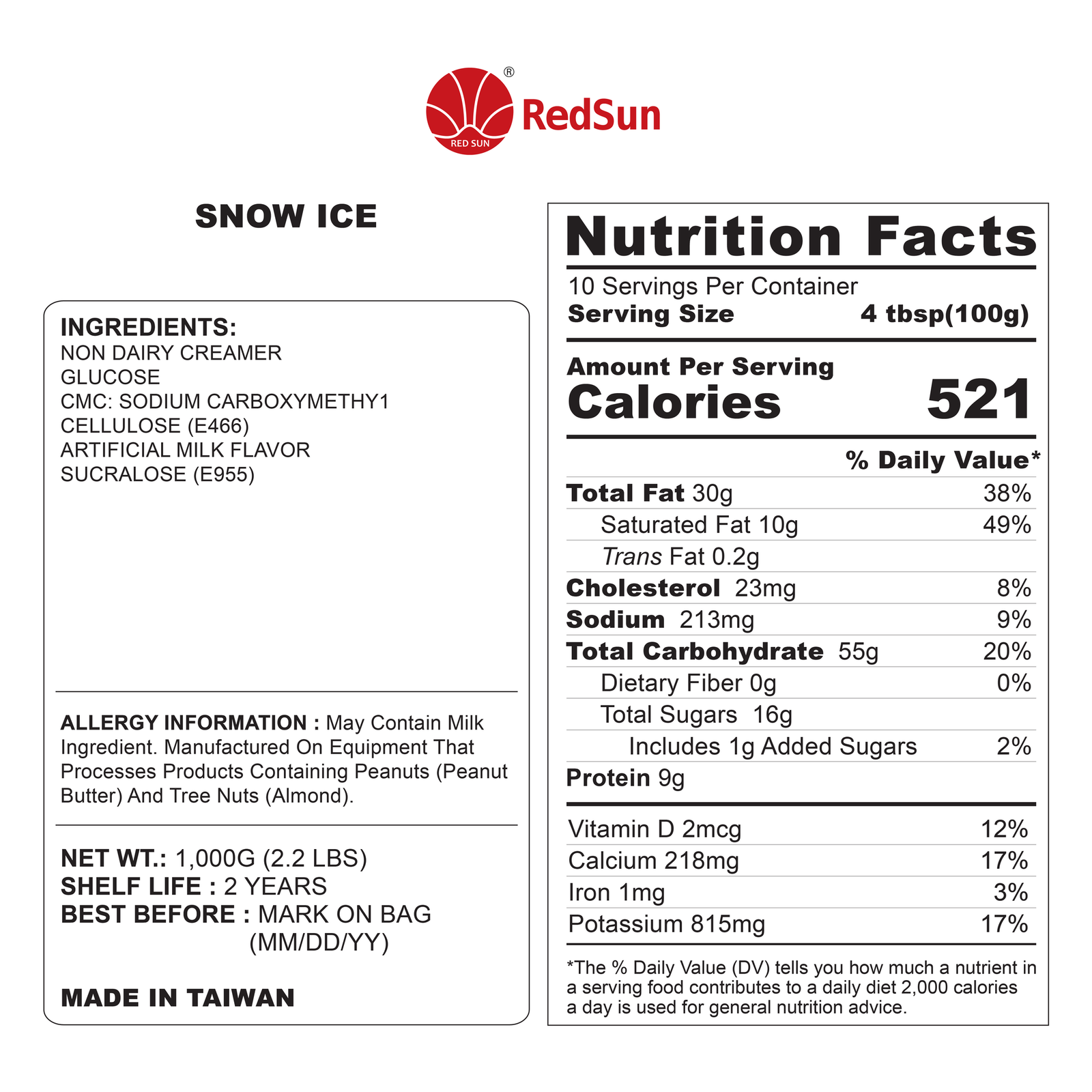 Snow Ice Original Powder 2.2LBS (Bag)