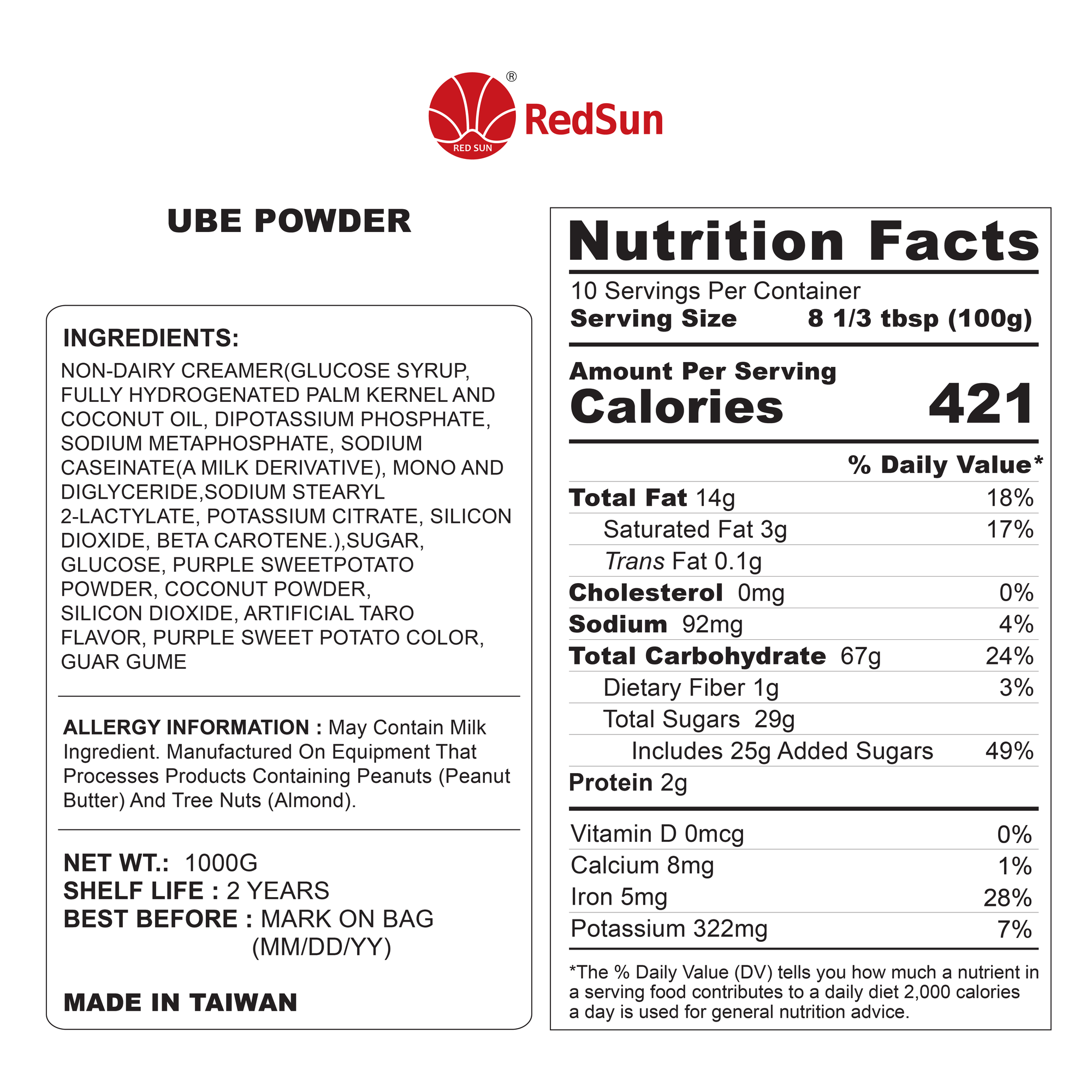 Ube Powder 2.2LBS (Bag)