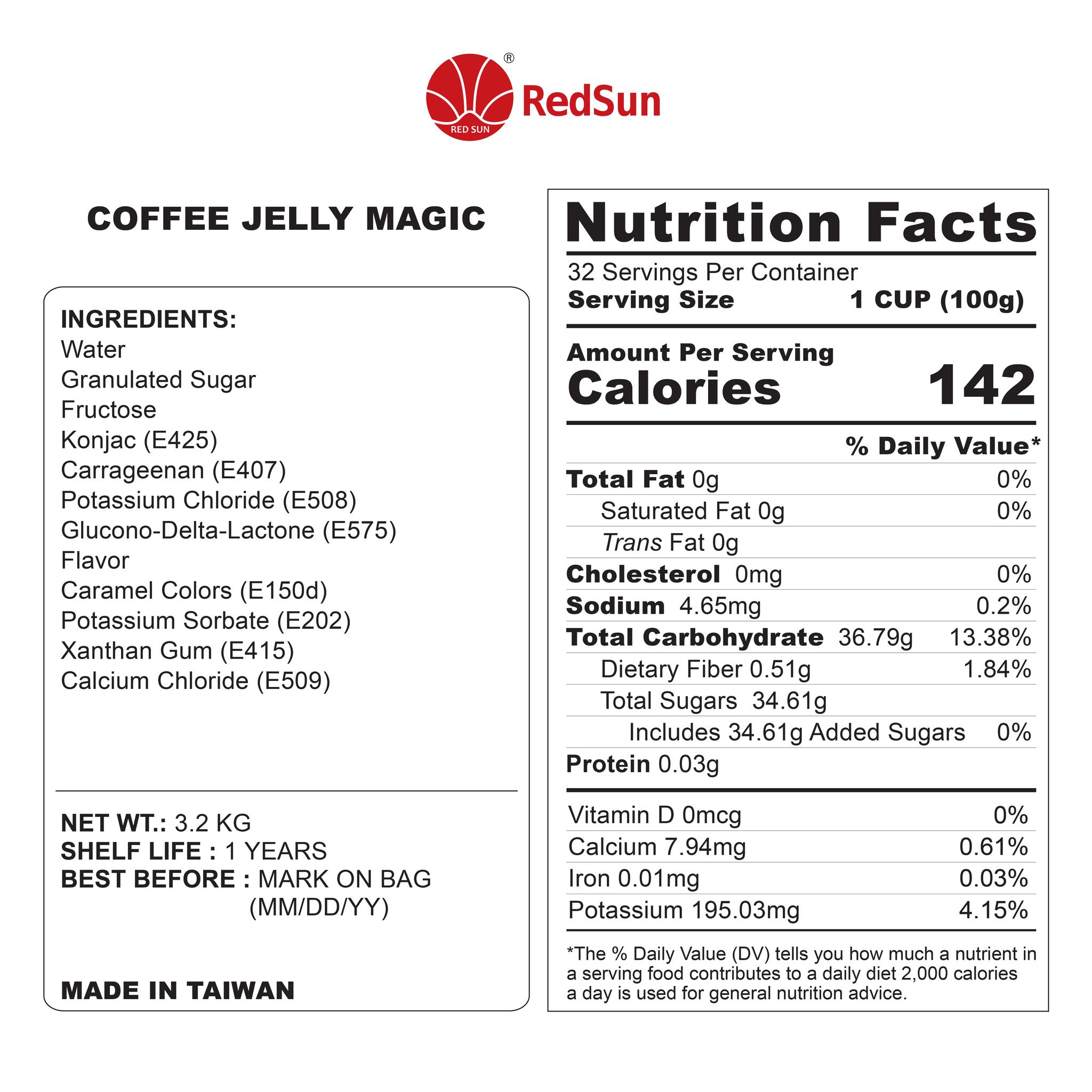 Coffee Jelly 3.3 KG (6.61 LBS) (Bottle)