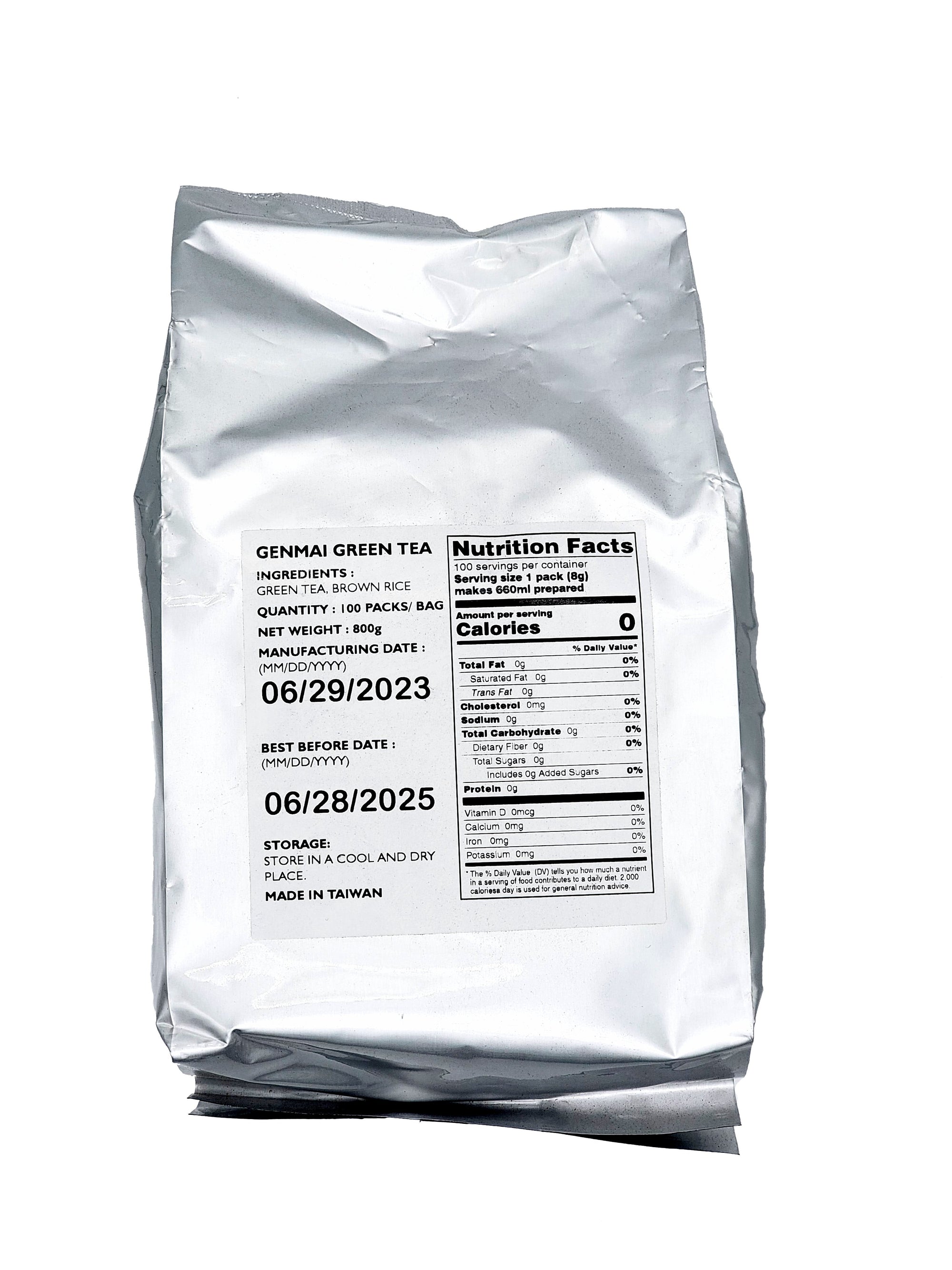 Genmai Green Tea Bag 100 Bags (Pack)