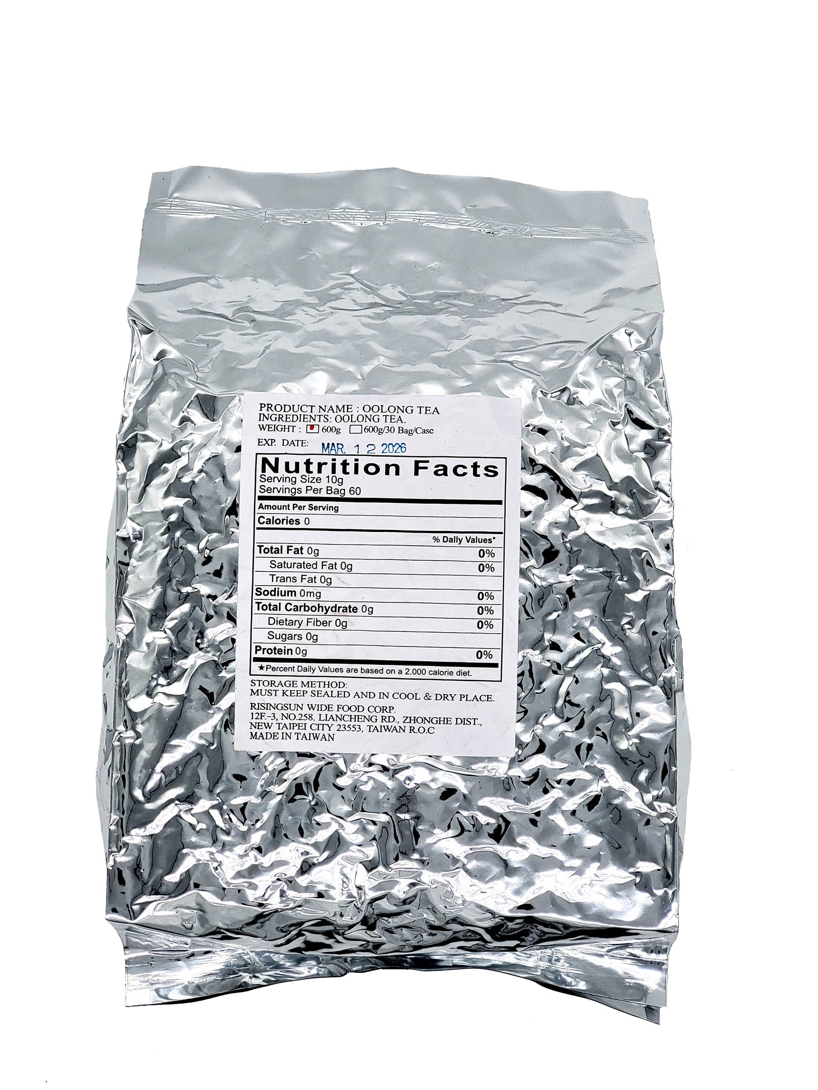 Oolong Tea Leave 600 G (Bag)